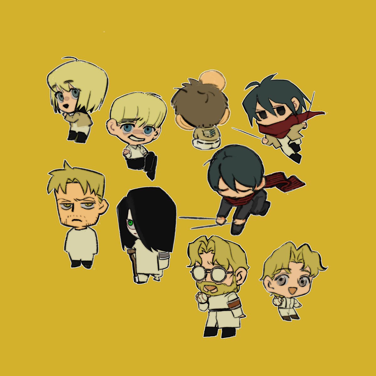 エレン・イェーガー(進撃の巨人) ,ミカサ・アッカーマン(進撃の巨人) 「Cookies #aot」|XXiiのイラスト