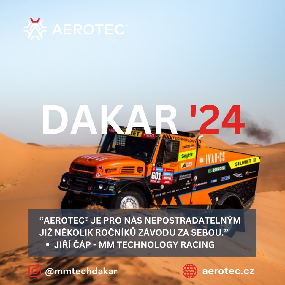 AEROTEC_CZ's tweet image. Kluci zatím drží 1.místo! 🥇🥳

Jsme hrdí, že Vám naše technologie maziv pomáhá na cestě k vítězství. 🙏 Jedeme v tom s Vámi. 🚀💪 

Chceš fandit s námi? Sleduj @mmtechdakar 👈

#AEROTEC #mmtechnology #dakar #czech #power #performance