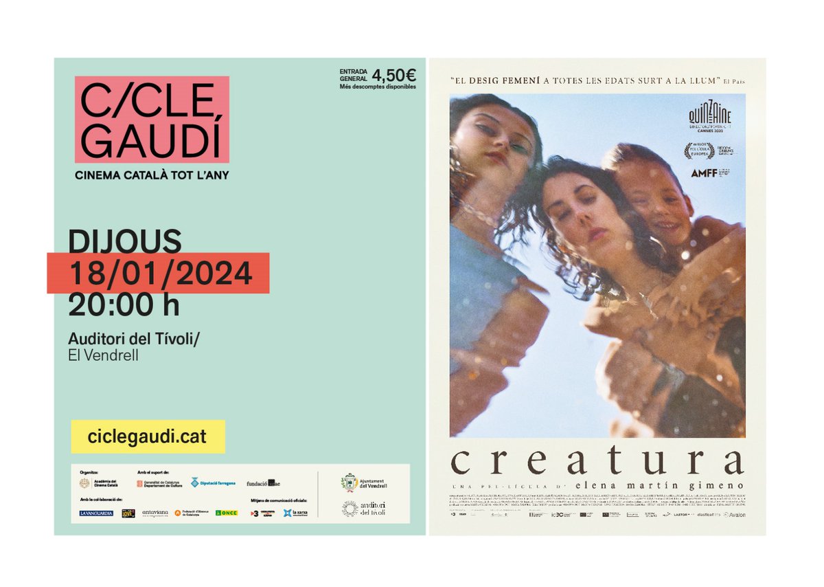 Aquest dijous tornem al cinema amb 'Creatura', la pel·lícula catalana (i en català) més nominada als Premis Gaudí 2024. Amb 15 candidatures, és una de les favorites optant a tots els premis importants, i compta també amb 4 nominacions al Goya.