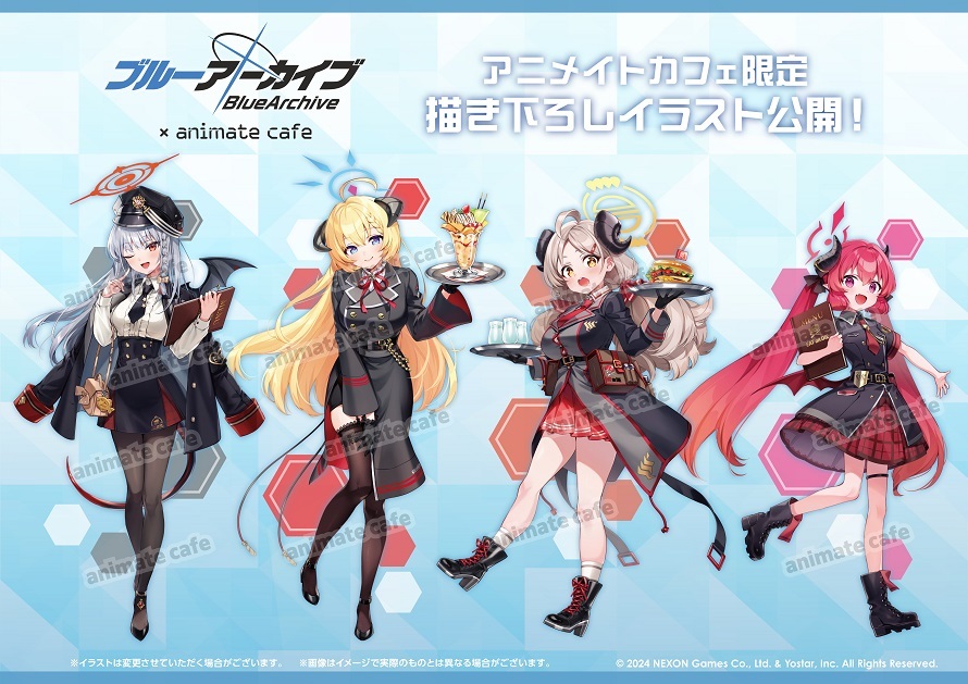 アニメイトカフェ×『ブルアカ』コラボが開催！美食研究会と給食部の