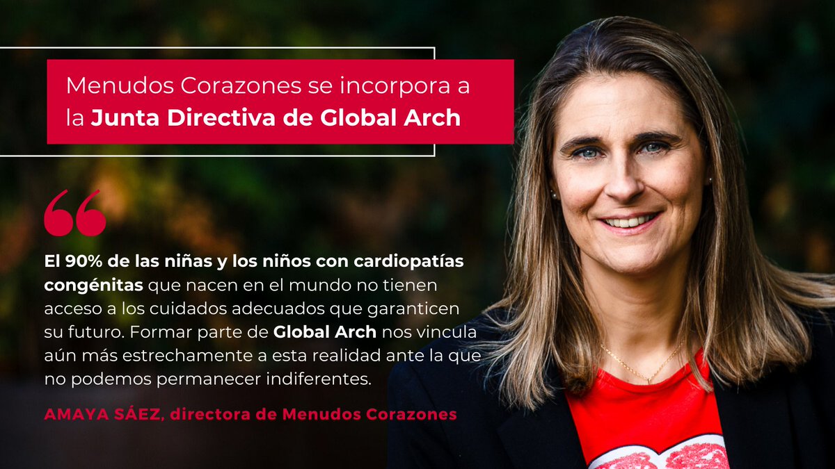 📣¡Menudos Corazones se incorpora a la Junta Directiva de @globalarchorg! 🌍Un paso que celebramos dar, a través del nombramiento de nuestra directora, Amaya Sáez, y que nos plantea nuevos e ilusionantes horizontes en 2024✨. Lee la noticia completa: 👇 menudoscorazones.org/2024/menudos-c…