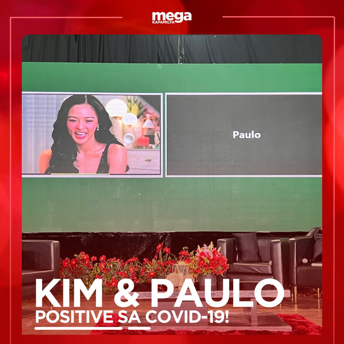 MegaKapamilya's tweet photo. #LinlangMediacon Linlang Star "Kim Chiu at Paulo Avelino," positibo sa covid-19. Kaya naka-zoom lamang sila sa Linlang Teleserye Version Mediacon! โค๏ธ
#MegaKapamilya #linlangteleseryeversion #LinlangOnPrime #linlang2023 #Linlang https://t.co/yZVODc0zFG