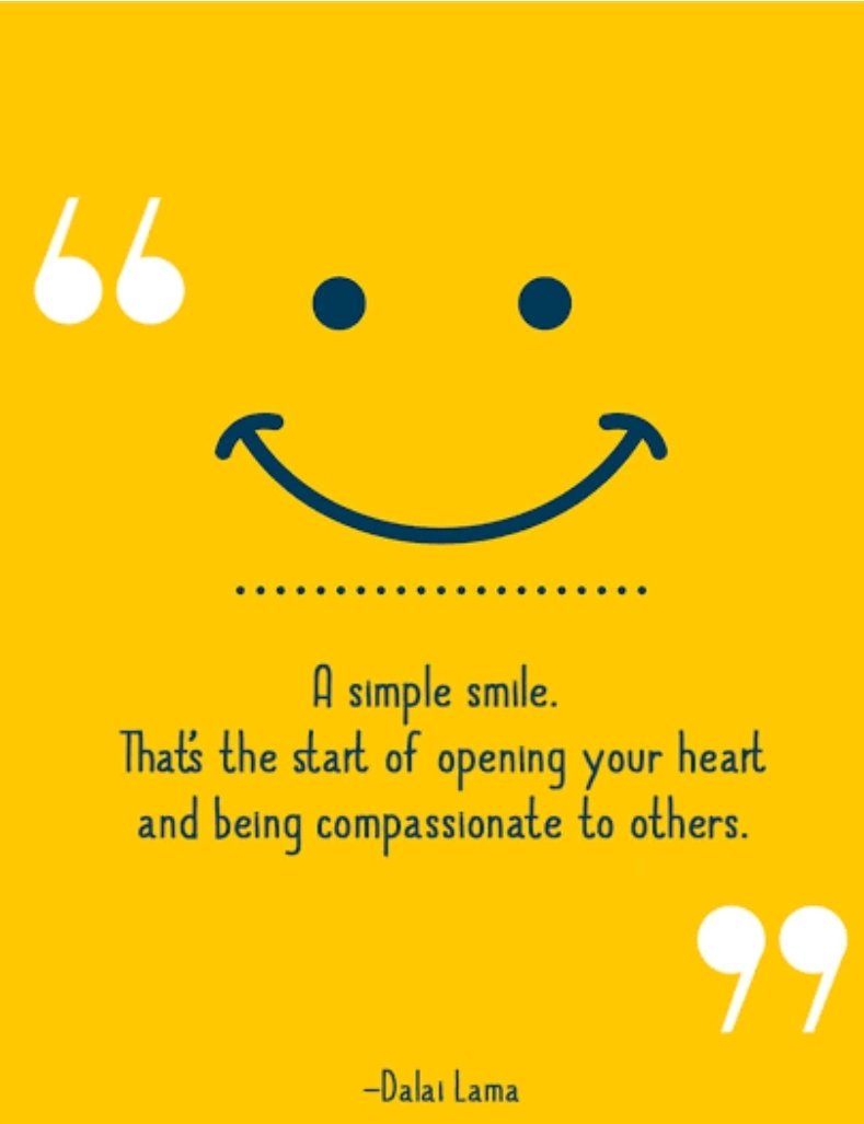 A simple smile can do wonders for you.. how about trying it out today..  #WeekendInspiration #ThinkBIGSundayWithMarsha #QuotestoUplifttheSpirit  #quotestoliveby #LessonsofLife #SuccessFormula #success #possibilities  #quoteTwitter, image size:789x1027