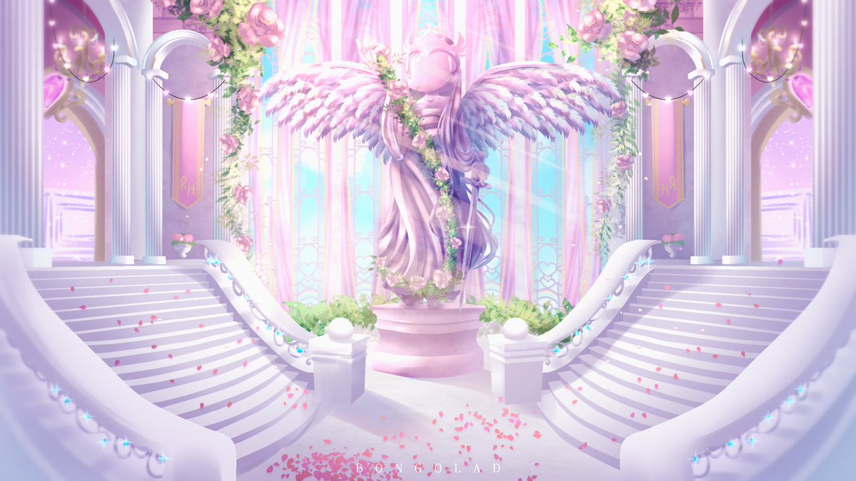 BongoLad's tweet photo. They say if you bring your crush to this statue, they'll fall in love with you
🌸💘🌹

HELLO WHAT HAPPENED?!
ive been meaning to do an edit &amp; a lot of u wanted a rh val one! it took forever (4 hours)

extras in 🧵

#roblox #robloxart #royalehigh #royalehighart #royalehighcampus3 https://t.co/e2FvqtggOK