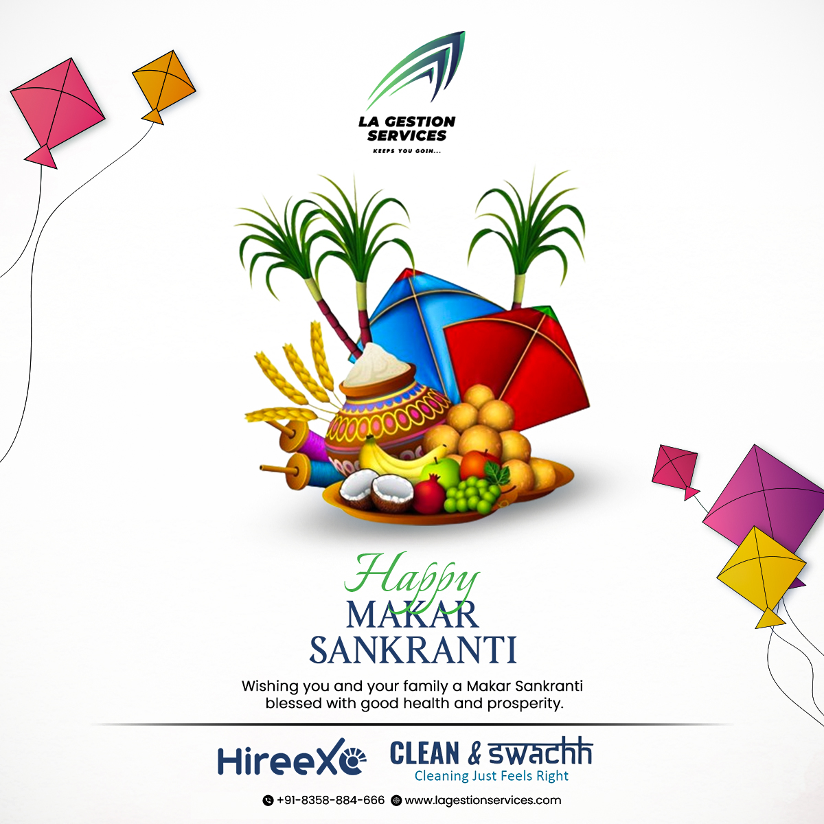 lagestions's tweet photo. Wishing you a joyous Makar Sankranti filled with warmth, prosperity, and sweet moments! 🪁✨ #happymakarsankranti

Apply Now -
Call Us : +91-8358-884-666
Email Id : lagestionservices@gmail.com

#lagestionservices #hospitalitysolutions #makarsankranti #festivalvibes #kiteflyingjoy https://t.co/LOPnGeoGHc