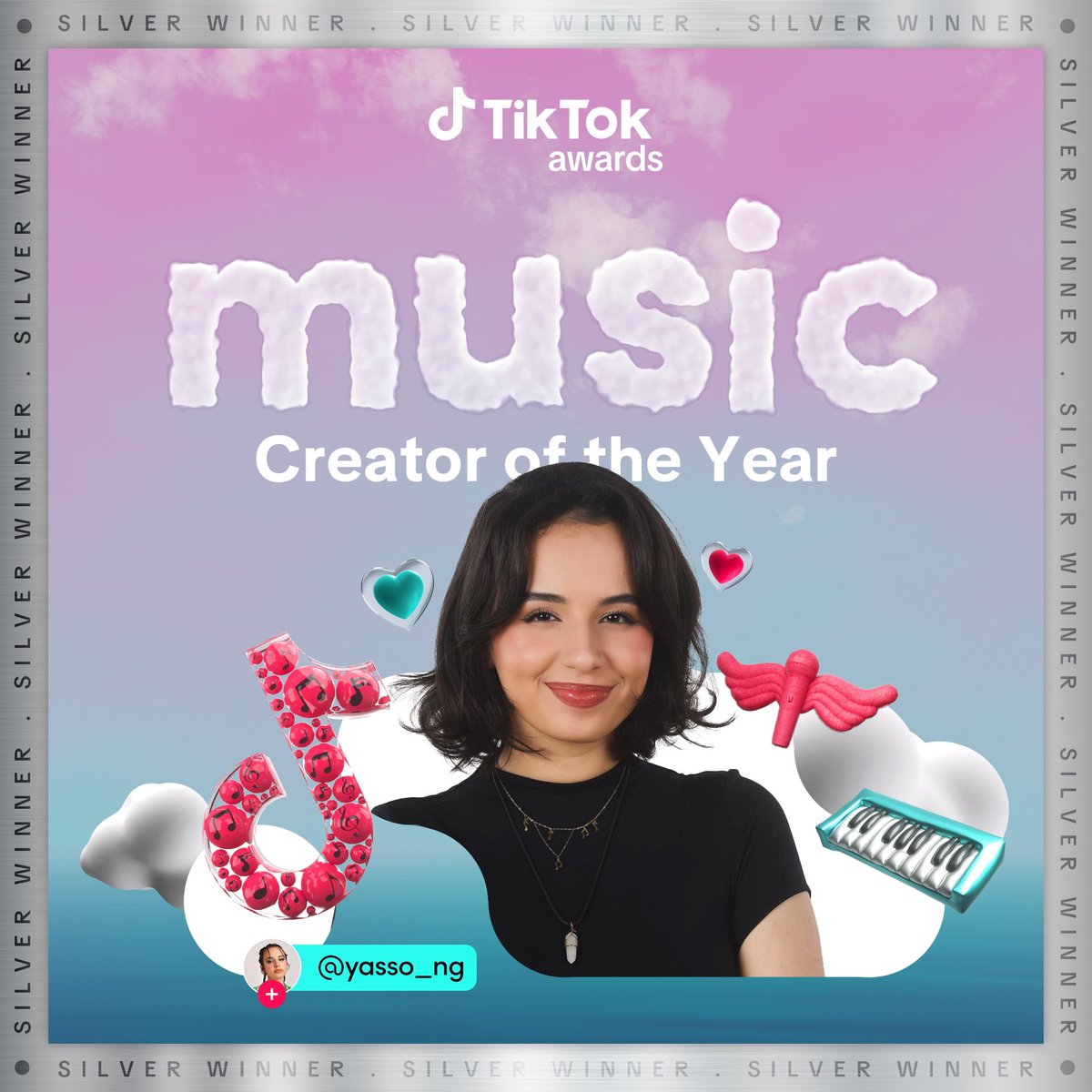 TikTokMENA's tweet photo. مبروك للفائزين 🥳 https://t.co/qQ5ew9upr4