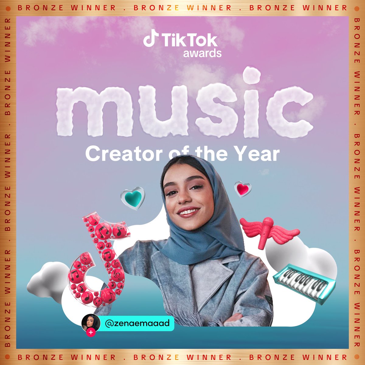 TikTokMENA's tweet photo. مبروك للفائزين 🥳 https://t.co/qQ5ew9upr4