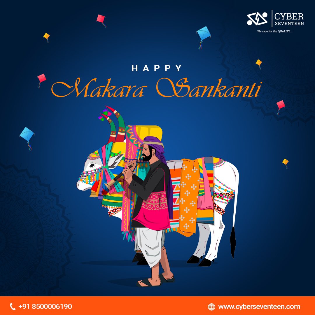 CyberSeventeen's tweet photo. On this auspicious occasion of #Sankranti, may the Pongal bring in good luck and prosperity and fill your home with positive energy. Happy #MakarSankranti!

#GoodLuckWishes #PositiveVibes #ProsperityAhead #FestiveSpirit #PongalPot #CyberSeventeen #C17 https://t.co/PiYibgBvj4
