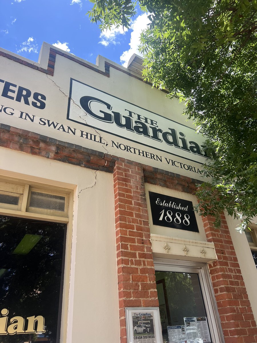 After two awesome years at <a href="/SHGuardian/">The Guardian</a>, it’s time to start the next chapter. You’ll still find me in the Mallee, just at <a href="/sunraysiadaily/">Sunraysia Daily</a> instead! 

I’ll miss you Swan Hill, but it’s time to start the next chapter ✨