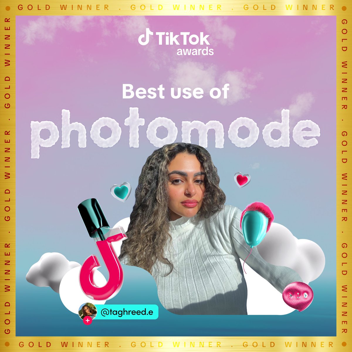 TikTokMENA's tweet photo. مبروك للفائزين 🥳 https://t.co/G7pvalMiEe