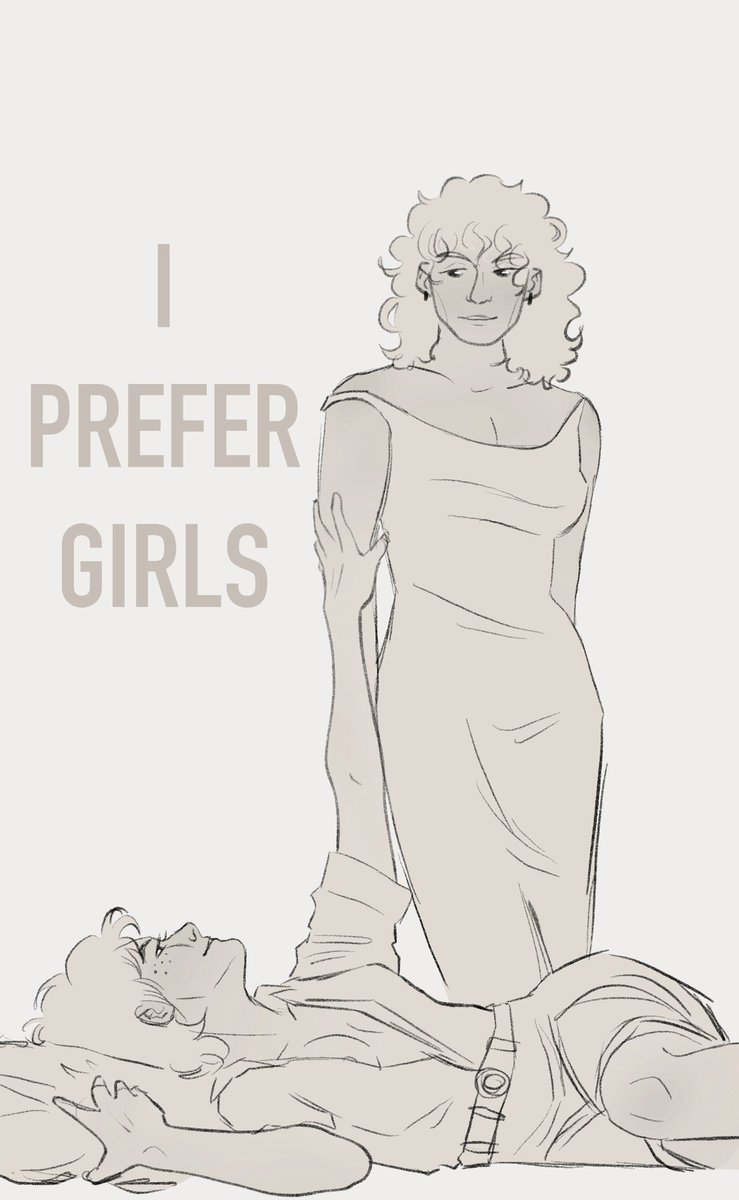 unspcfiedfigure's tweet photo. doodled that vintage lesbian poster as #ronance <3 https://t.co/bSxUEogP2t