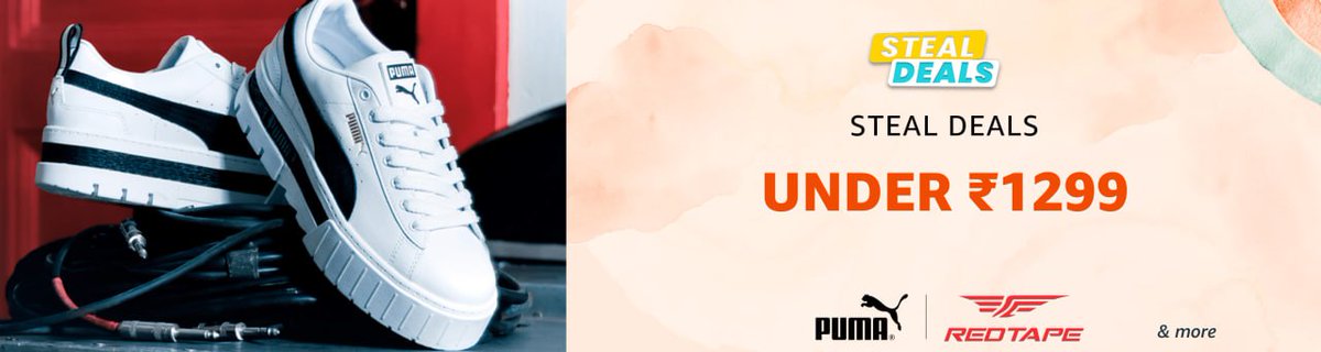 STEAL DEALS | Shoes Under Rs 1,299-Puma, Red Tape &amp; more shop now :- amzn.to/48AEqJy
