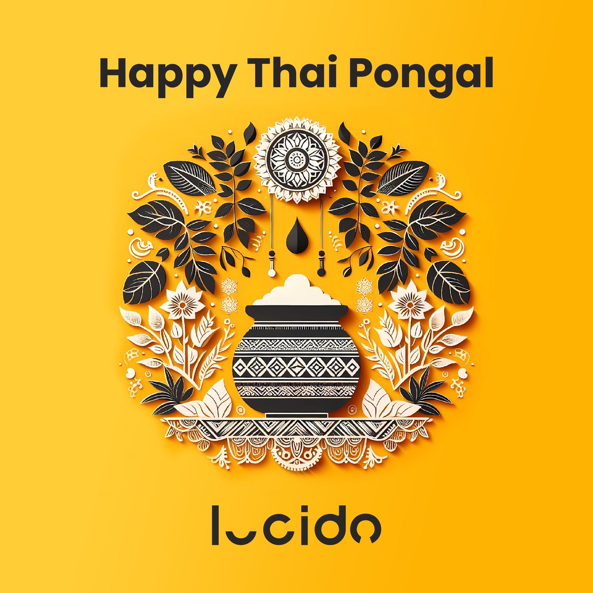 Lucido_life's tweet photo. Wishing you a joyful Thai Pongal filled with abundance, prosperity, and the warmth of cherished moments with family and friends. May this harvest festival bring you bountiful blessings and the sweetness of success. Happy Thai Pongal!

#BestWishes #ThaiPongal https://t.co/GJ9ucv2lUk