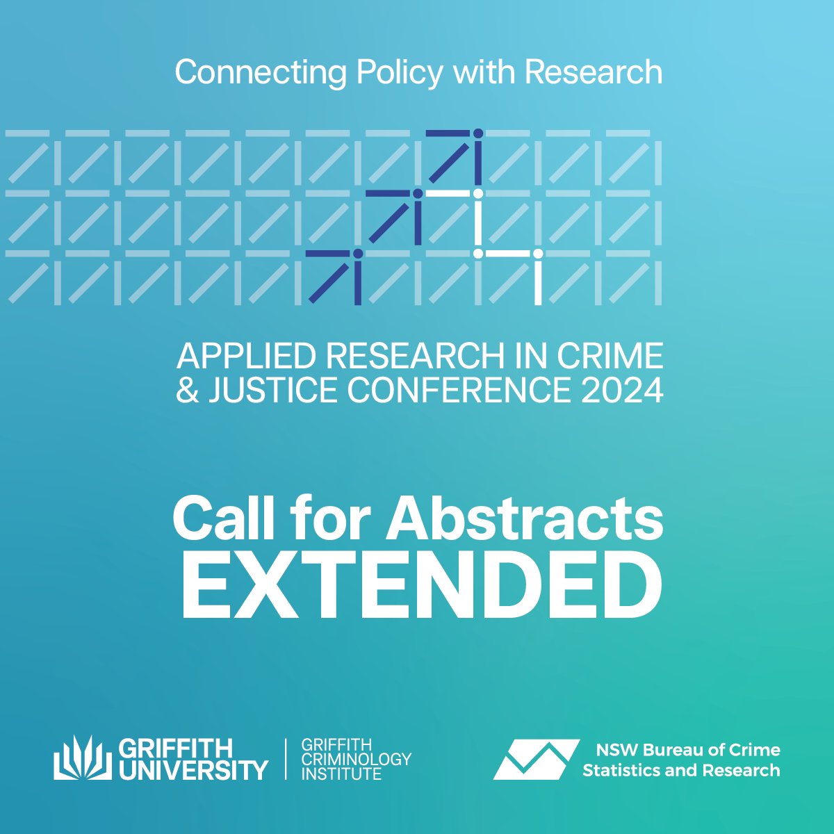Griffith Criminology Institute (@griffcriminst) on Twitter photo 🚨Abstract deadline EXTENDED!🚨
Submit your abstract to present at the 2024 Applied Research in Crime and Justice Conference on 1-2 July by 5pm AEST 1 February 2024.
Click here for more info & to submit: griffithuw.qualtrics.com/jfe/form/SV_82…
<a href="/BOCSAR/">BOCSAR</a>
#conference #crime #justice #research 🚨Abstract deadline EXTENDED!🚨
Submit your abstract to present at the 2024 Applied Research in Crime and Justice Conference on 1-2 July by 5pm AEST 1 February 2024.
Click here for more info & to submit: griffithuw.qualtrics.com/jfe/form/SV_82…
<a href="/BOCSAR/">BOCSAR</a>
#conference #crime #justice #research