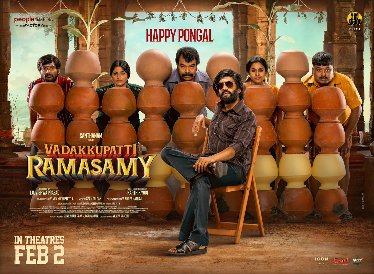 iamsanthanam's tweet photo. இனிய பொங்கல் நல்வாழ்த்துகள் 😊#VadakkupattiRamasamy

#VadakkupattiRamasamyTrailer
#VadakkupattiRamasamyFromFeb2 
@karthikyogitw @akash_megha @peoplemediafcy @vishwaprasadtg @vivekkuchibotla @nuttypillai @RedGiantMovies_
 @negativespace04 @EditorShivaN @RSeanRoldan #Rajesh @sherif_choreo @Maheshmathewmms @therukuralarivu @anthonydaasan #BakkiyamSankar 
 @sivadigitalart @itisprashanth @DoneChannel1 @SureshChandraa
@ivyofficial2023
@Iconmusicsouth
@RajaS_official 
@Sunilofficial
@kaundeyasiva