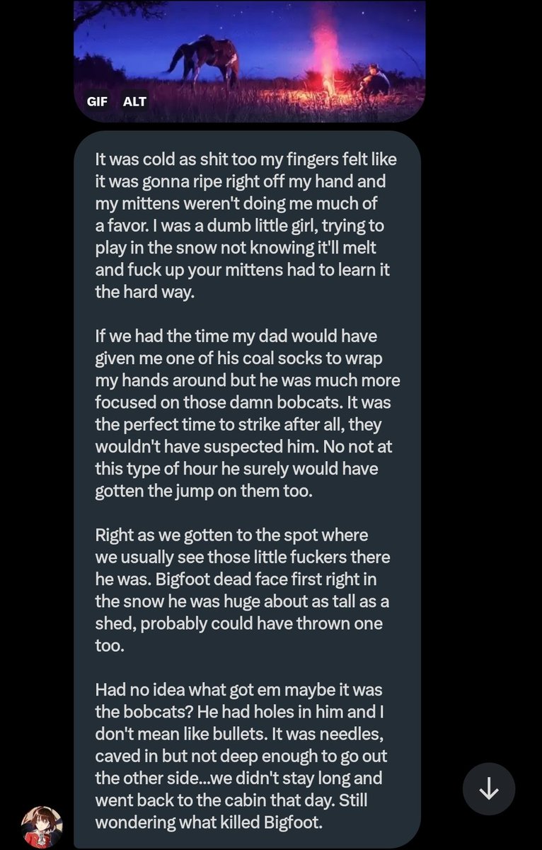 rev.⠀ THE DEATH OF BIGFOOT.

You heard it here first.