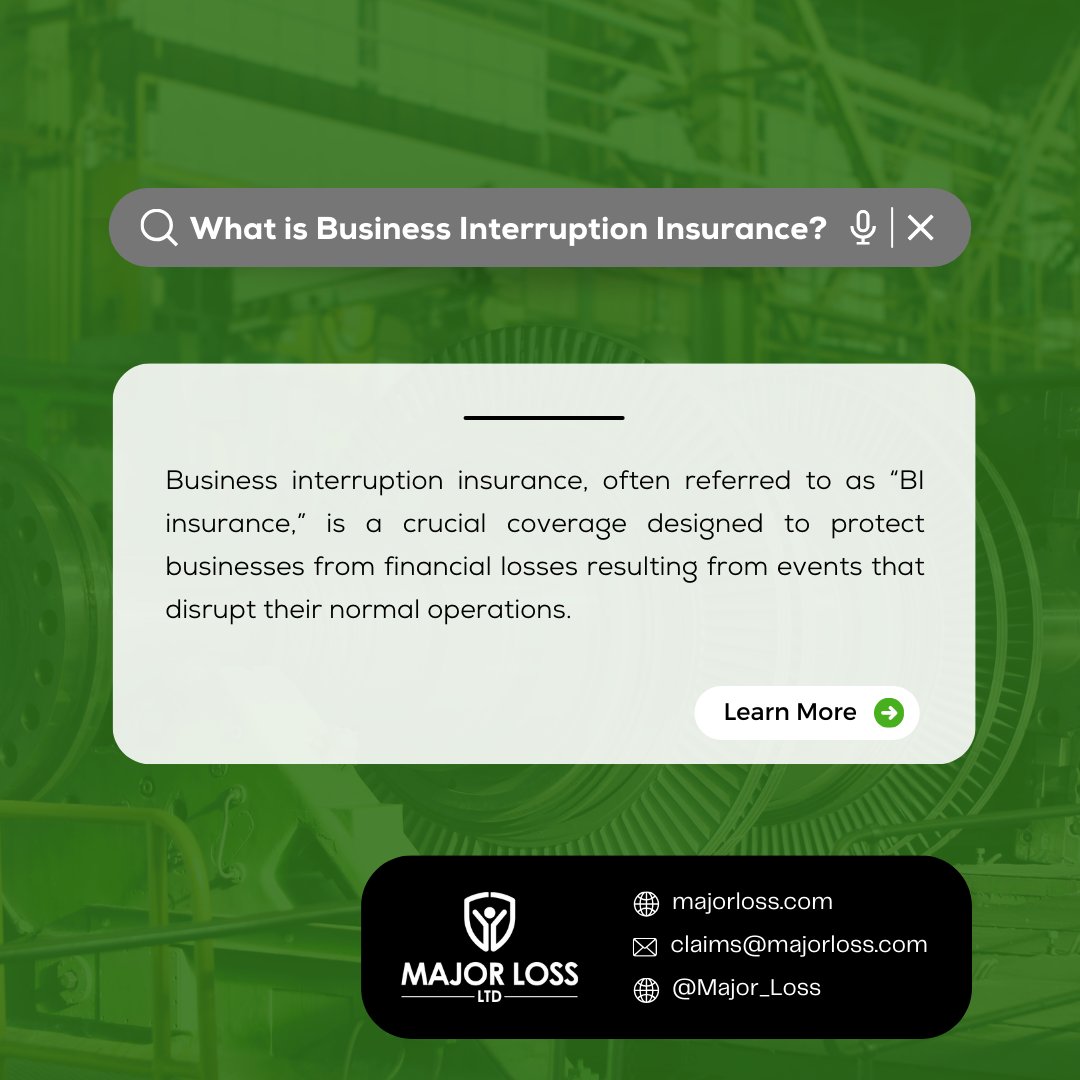 Each business is unique, that's why we recommend speaking with an insurance broker who can ensure your policy matches your businesses needs. 

#InsuranceBroker #Interruption #GetCovered