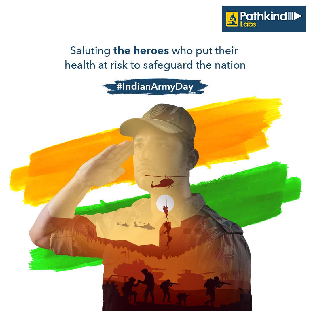 pathkindlabs's tweet photo. Celebrating the courage and unwavering commitment of our heroes on Indian Army Day! 🇮🇳🎖️ #SaluteToSoldiers
#PathkindLabs #Pathkind #HealthCheckup #Diagnosis #Health #Healthcare #Diagnostics #IndianArmyDay https://t.co/Oo92uitaPO