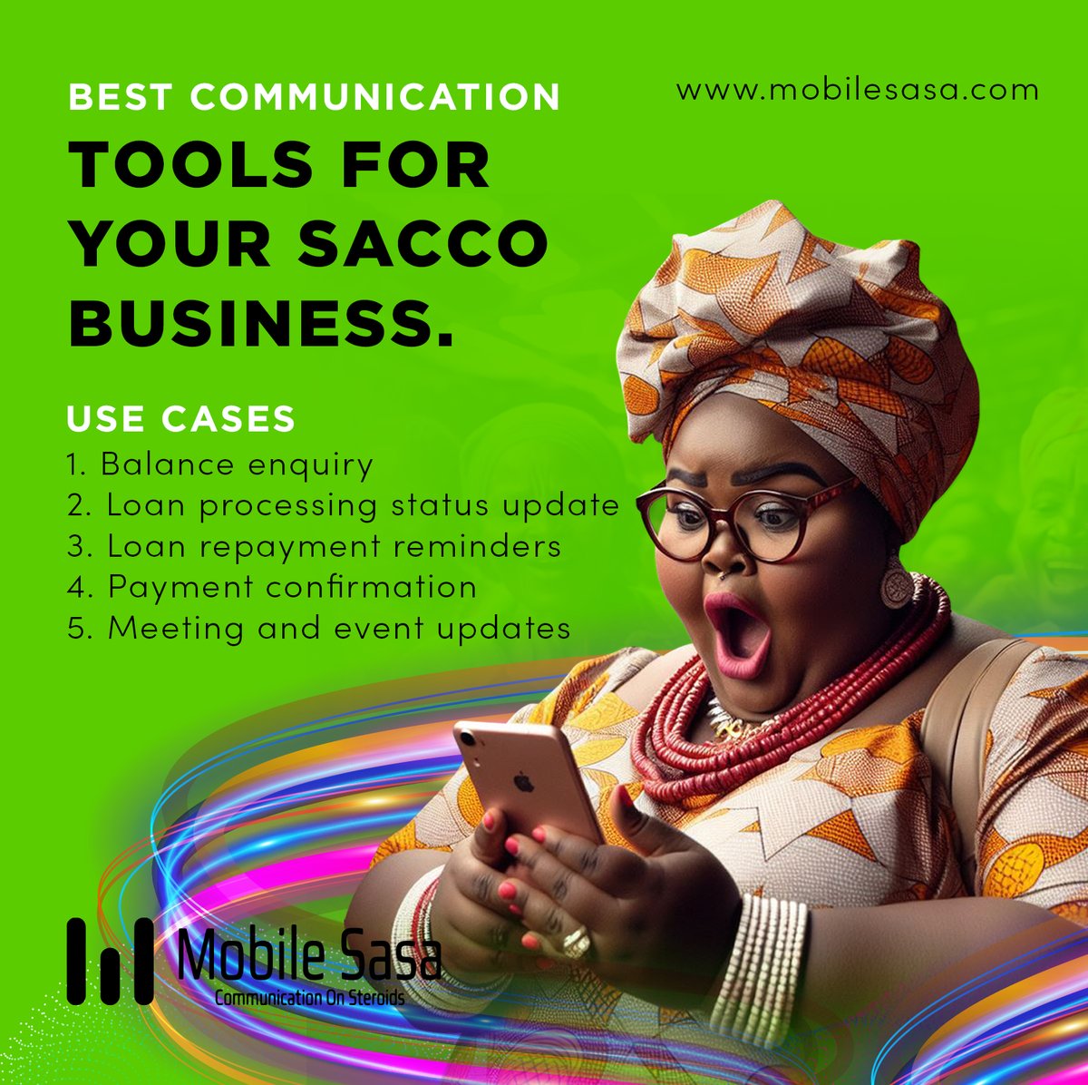 BitwiseDigital's tweet image. Transforming Sacco communication! 🏦✨ Elevate member engagement with Mobile Sasa&apos;s tailored solutions - from personalized Bulk SMS, Account Balance, Deposit and Withdrawals. Empower your Sacco with innovation. 
#SaccoSolutions #MobileSasaFinance #ApplyNow