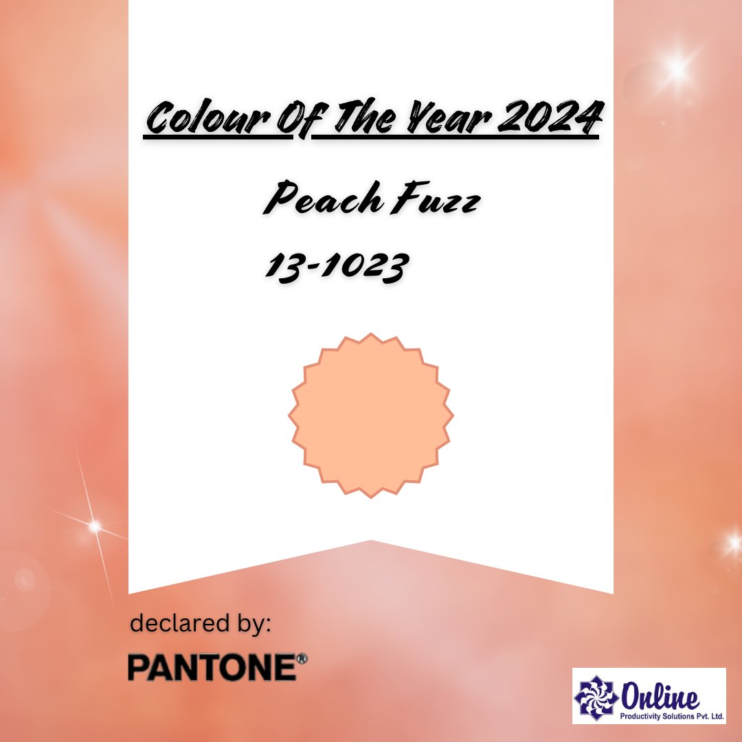 opspl's tweet photo. Pantone's Colour of the Year for 2024 is Peach Fuzz 13-1023. #PeachFuzz symbolises a sense of comfort, warmth, and a touch of joy in everyday life.
Know more: https://t.co/4BmstIMiEC
.
.
.
#PantoneColor #Pantone2024 #OPSPLCares #OPSPL https://t.co/zZGEmBOtZY
