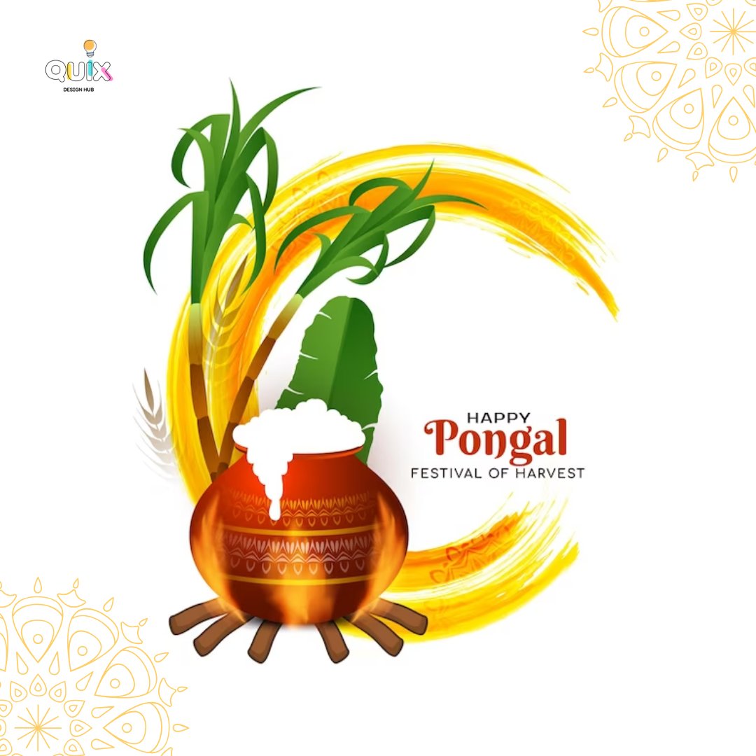 quixgraphix's tweet photo. Happy Pongal!  Wishing you a harvest season filled with joy, prosperity, and delicious food.

#quixgraphix #pongal #uiux #design #graphicdesign #figma https://t.co/rMI4Sl8nEu