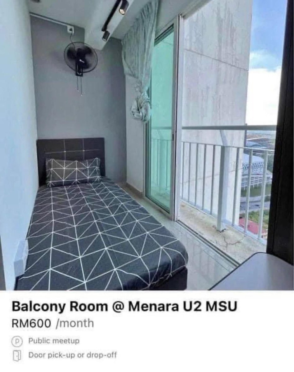 _AmranFans's tweet photo. Macam mana la budak MSU tak jadi DS. Duduk kat balcony pun rm600. https://t.co/SGqr6Da4yr