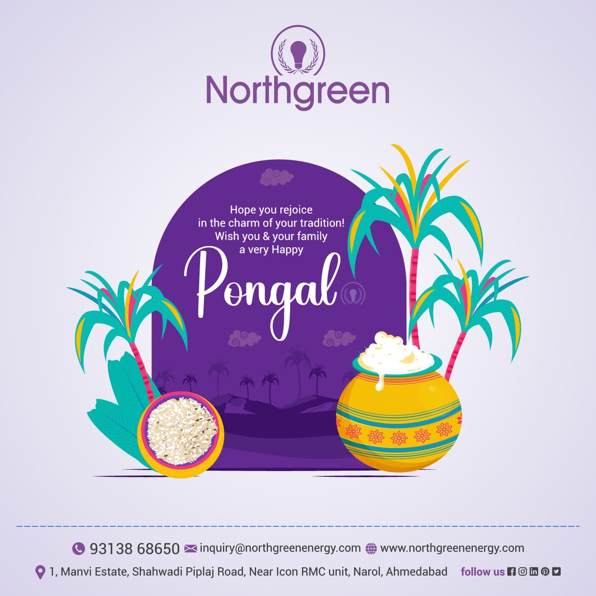 NorthgreenE's tweet photo. Wishes for a Happy Pongal and Lohri to ALL who celebrate these amazing festivals.. May You and Your Family Be Happy and Enjoy the festival to the Fullest. Wishes from Northgreen Family!! https://t.co/6QsSv6OQG7