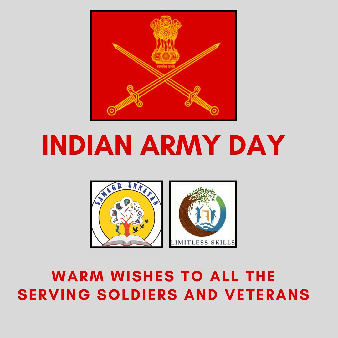 Wishing all the brave Serving &amp; Veteran men and women of the Indian Army a Happy Army Day! Your dedication, sacrifice, and courage are truly commendable. 
We are grateful for your service and proud to have such valiant defendrs.#ArmyDay2024 #SaluteToHeroes #army #Veterans #india