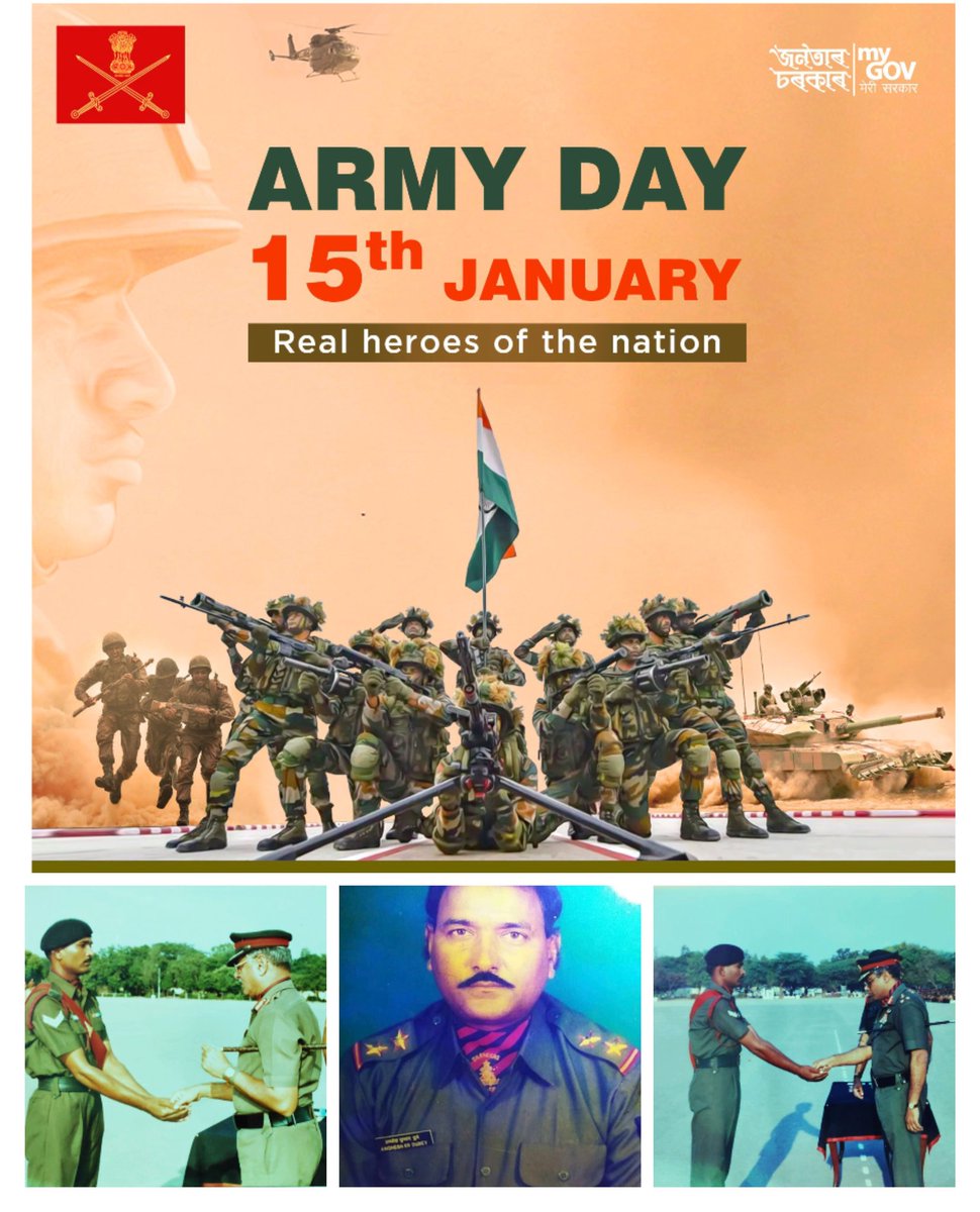 Pradeep95230519's tweet photo. Happy Indian Army Day 🙏
#ProudofIndianArmy #Father #ArmyKid @adgpi https://t.co/oouflzgRoX