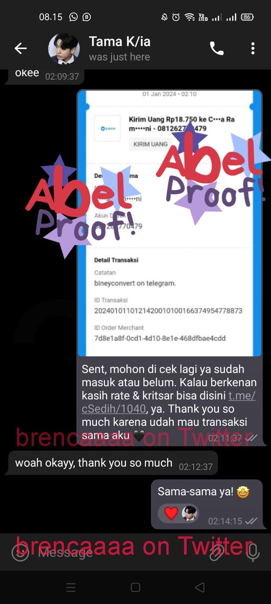 bin, open cv koin dan gestun paylater. tweet media