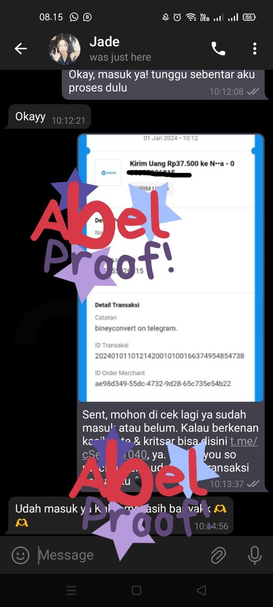 bin, open cv koin dan gestun paylater. tweet media