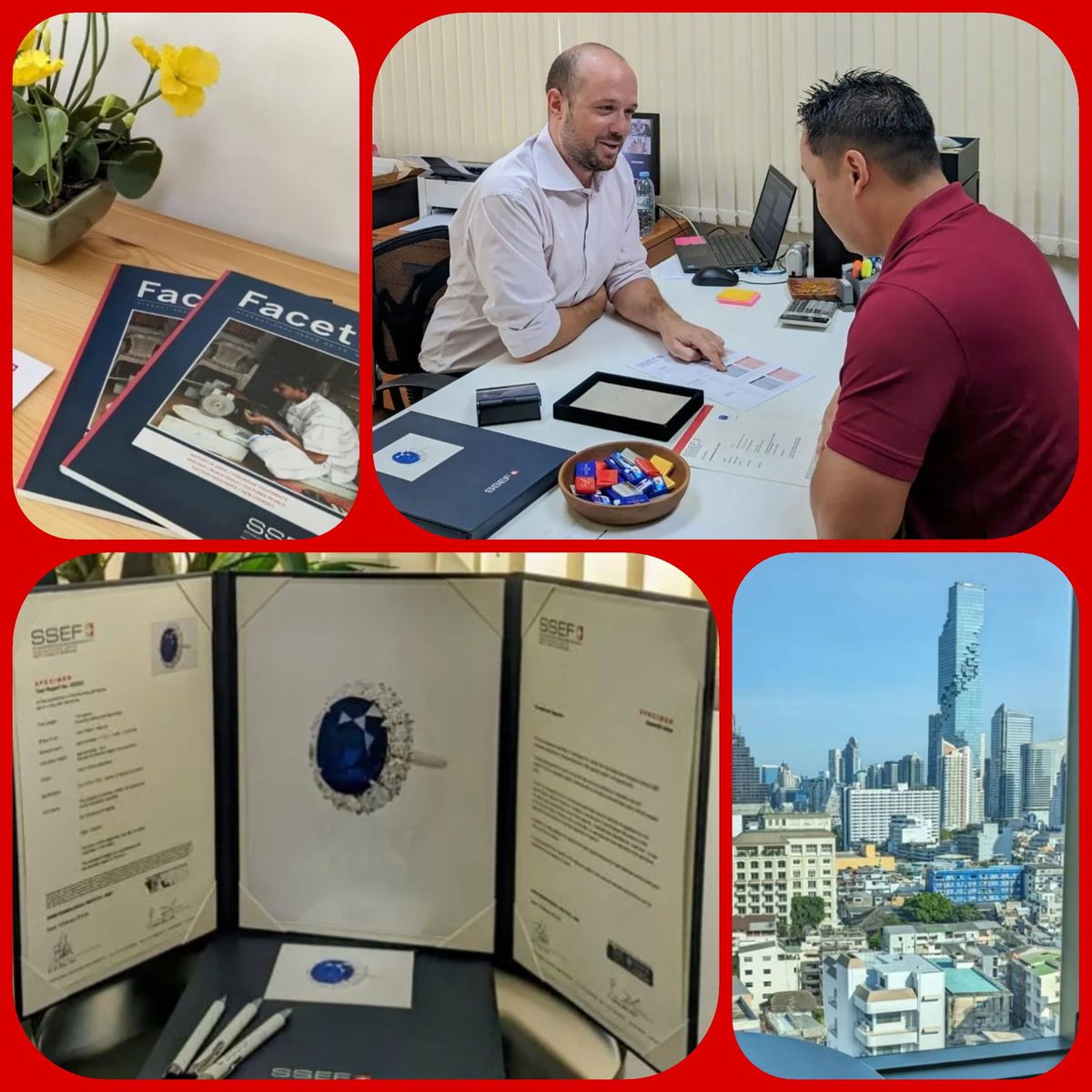 SSEFgemlab's tweet photo. SSEF Travels ~ We are in #Bangkok through January 19th offering our on-site #gemstone testing services. Our office is located in the gem trade district on Silom Road. Please visit the link below for more details, including contact information. #BKK

https://t.co/vI6K0Tjc5Q https://t.co/KxneVYxY0c