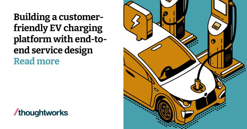 thoughtworks's tweet photo. Unleash the Power of an #EV #ChargingPlatform ⚡️
Discover how a charging platform can revolutionize your #CustomerExperience. Explore the benefits, implementation strategies, and the future of #ElectricVehicle charging ecosystems.
Read Here: https://t.co/DEcR1zjQ6M https://t.co/80H1hBl02r