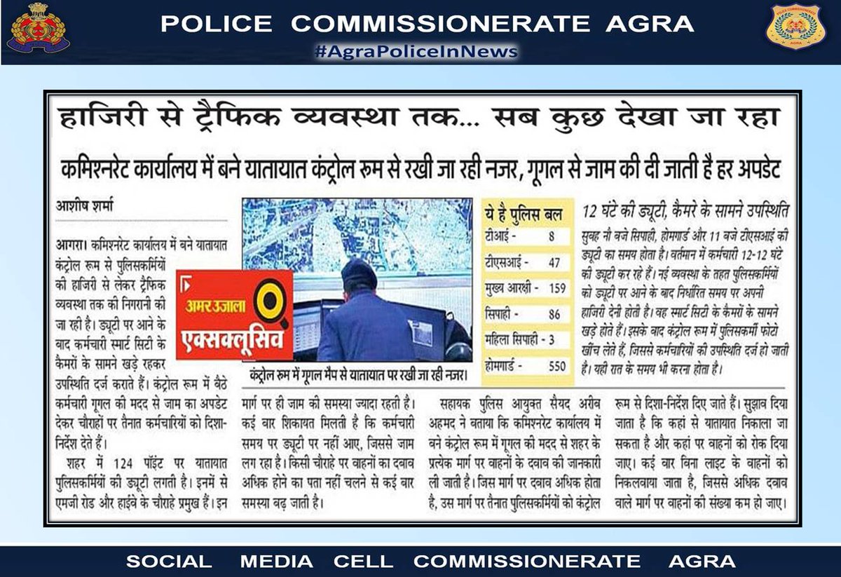#PoliceCommissionerateAgra #UPPInNews #AgraPoliceInNews