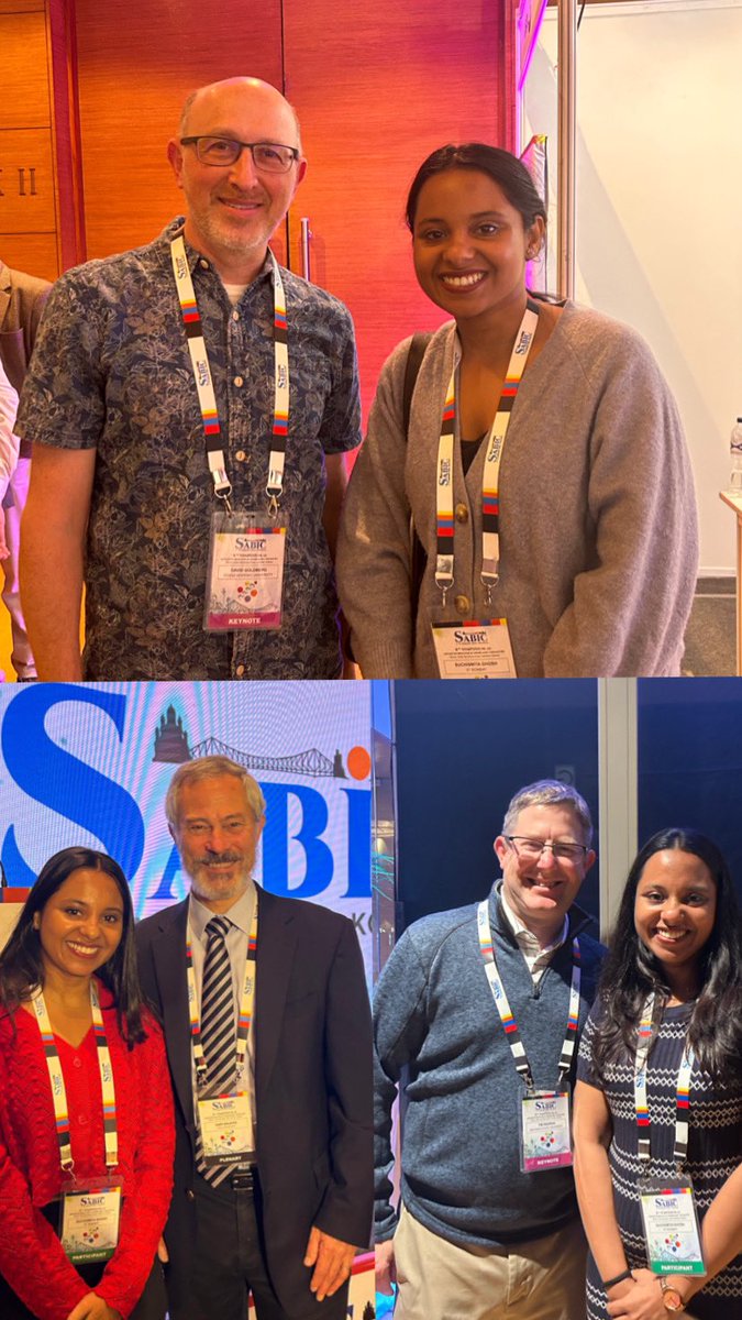 suchi_ghosh93's tweet photo. Memorable moments from #sabic24 brilliantly organised by @DeyIACS. Great sessions, great minds. Honoured to receive best poster award for the team @ArnabDuttaIITB https://t.co/IcdTLw1B2h