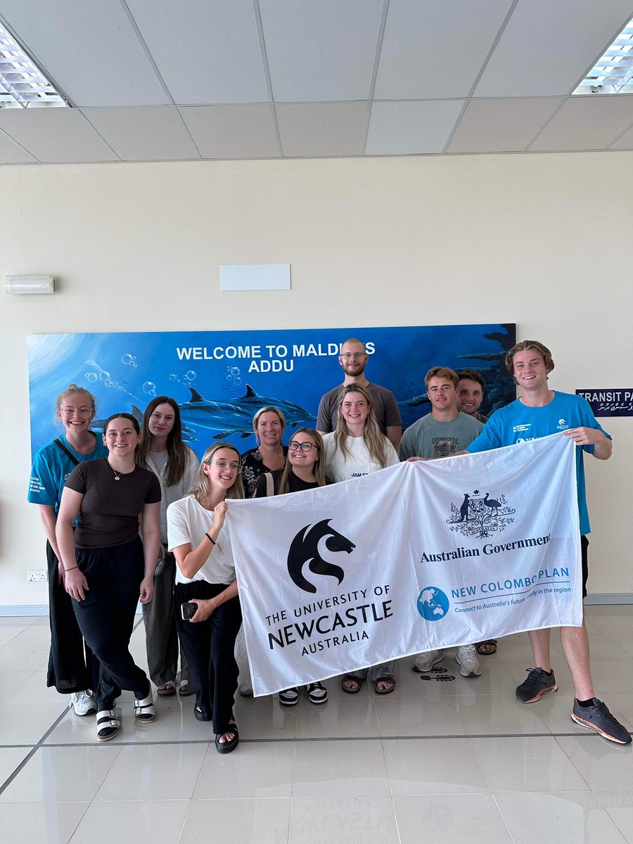 MickleKaren's tweet photo. @UON_ExSportSci has arrived in the Maldives to complete a 3 week placement. Thanks to a @NewColomboPlan grant some of our best students get an incredibly unique opportunity to share and advance their skills.
@Uni_Newcastle #Maldives #exerciseforeveryone https://t.co/8dHDmEXsoP