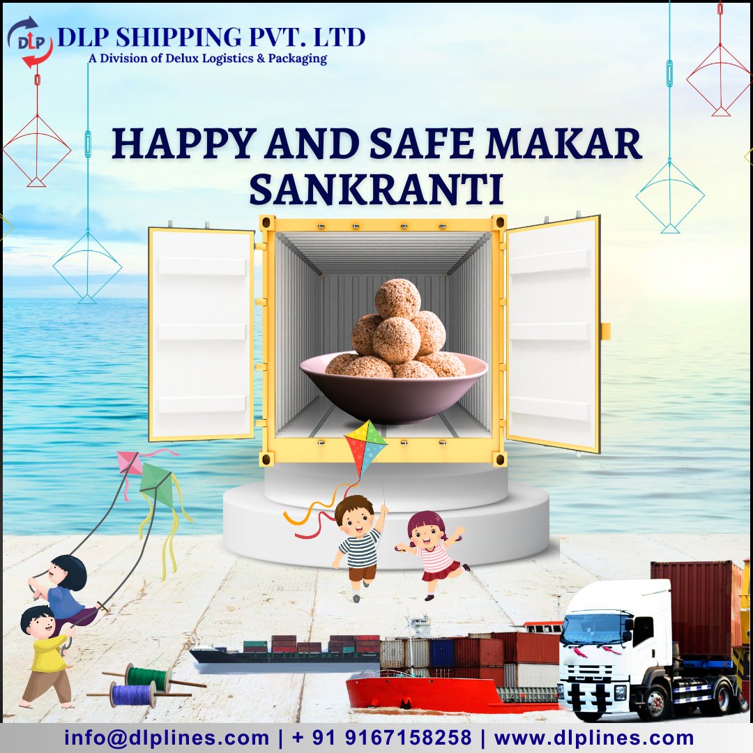 Celebrating the festival of new beginnings with DLP Shipping Pvt. Ltd.🚢
Embracing the skies as we elevate our logistics business to heights!
🌤️✈️Sending heartfelt wishes to you and your family for a truly happy Makar Sankranti.🌟🚚
For More Details:-
info@dlplines.com