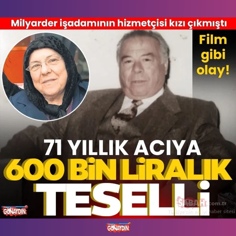 gunaydin's tweet photo. Yıllarca hizmetçilik yaptığı iş adamı Niyazi Üzmez'in babası olduğunu 71 yıl sonra öğrenen Kalbiye Sağlam, bunu DNA testiyle kanıtlayıp 1 milyarlık servete ortak oldu. Kalbiye Sağlam, babalığın benimsenmemesi nedeniyle de dava açtı.