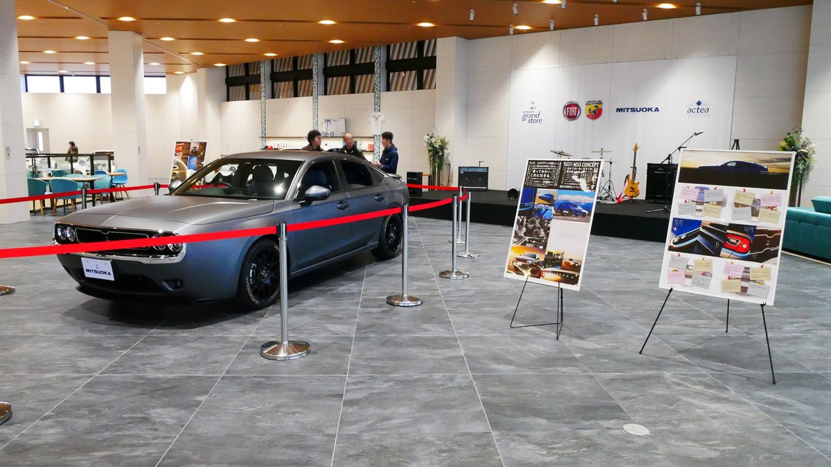 mitsuokamotorjp's tweet photo. M55 CONCEPTの特別展示が富山ショールームで始まりました。 #ミツオカ #m55concept https://t.co/wGTU0q9xHE
