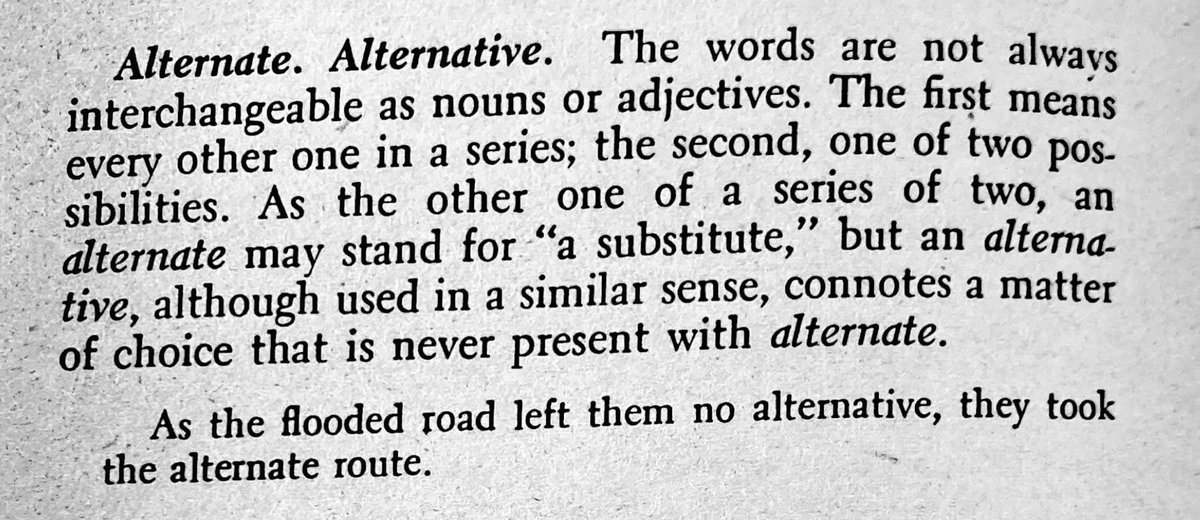 One_Hell_Bunny's tweet image. Only shades of difference between these two very similar words. Messers Strunk &amp;amp; White, it seems, were all about precision...

#ElementsofStyle #professionaldevelopment #WritingCommunity #craft #writingcraft