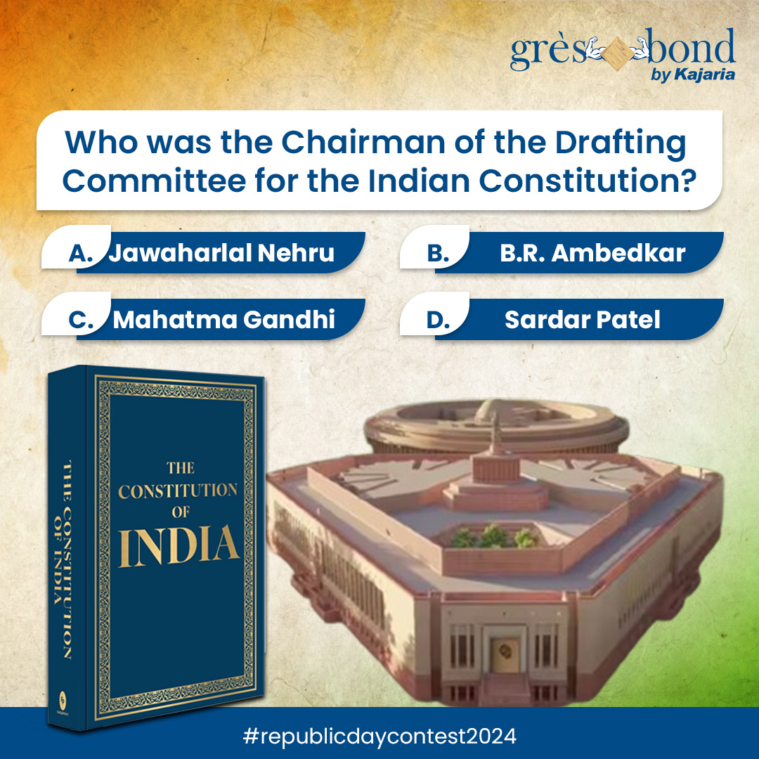 gresbond's tweet photo. 🎉 Republic Day Contest Alert! 🇮🇳✨
📚🎊 Participate now and stand a chance to win amazing prizes!
Can you name the chairman of the drafting committee of the Indian Constitution? 🤔 Drop your answer in the comments below; you could be our lucky winner! 🌟 https://t.co/Gc6frDwKWI