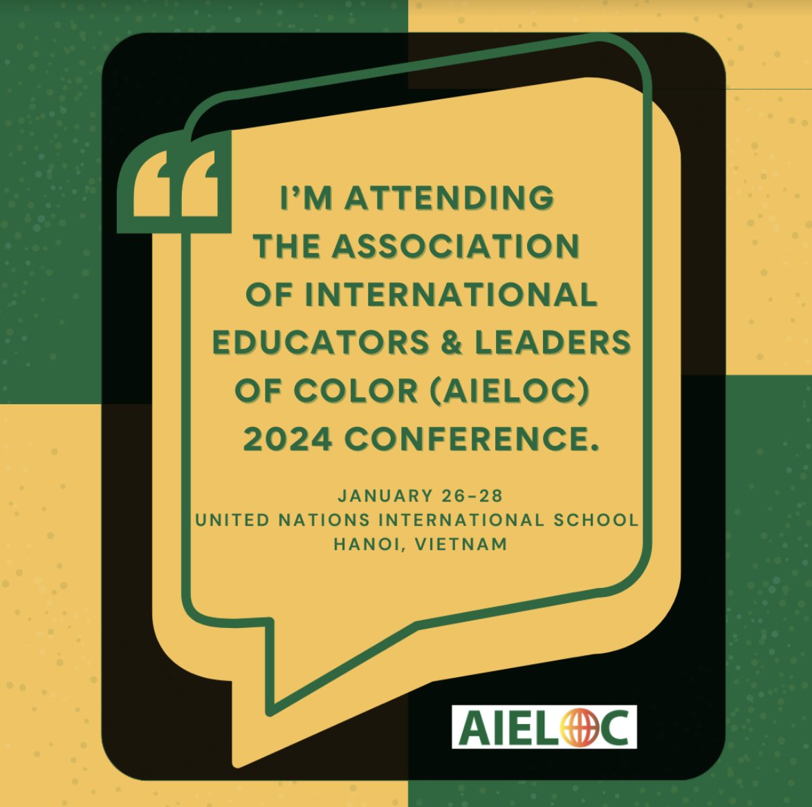 JoelJrLLABAN's tweet photo. A team of us from @ISSCommunity will be attend the AIELOC in-person Conference in Hanoi! @GlobalKdsl #issedu #intELOC Looking forward to the learning and being in community. https://t.co/FbTQB3465Z