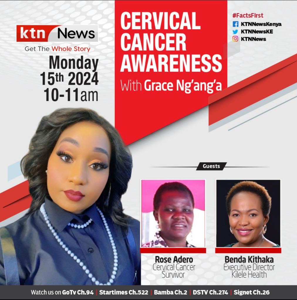 KILELEHealthKE's tweet photo. Join the conversation today! Watch us as we speak on Cervical cancer awareness.
What a way to begin the year! Bright and boldly.
@BendaKithaka @KTNNewsKE
#cervicalcancer #KILELE #ThamaniYetu #KileleChallenge https://t.co/Tfn9ugoUEo