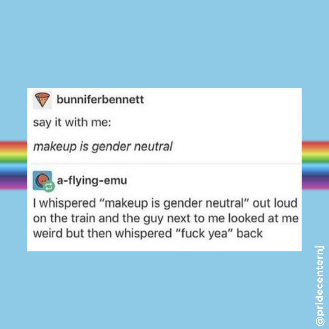 pridecenternj's tweet photo. Have a beautiful queer week.

#LGBTQIA #gaymemes #queermemes https://t.co/la1y9m73Y6