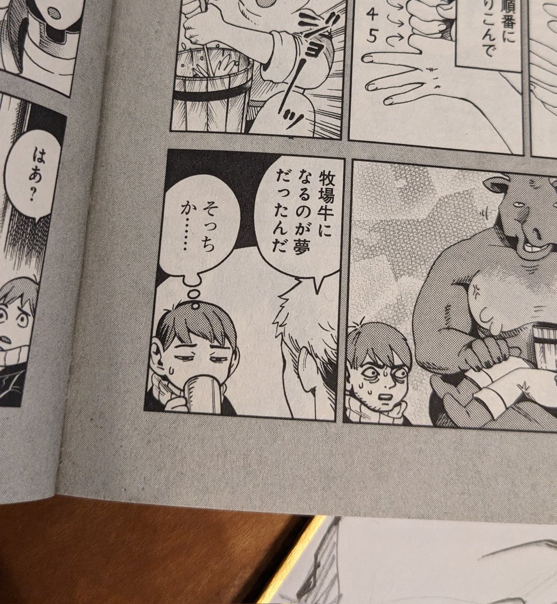 うちも誤植バージョンだ!!!!! 発売日に買った初版の人はみんなそうなんだろうな この台詞をまったく疑問に思ったことはなかったが…………