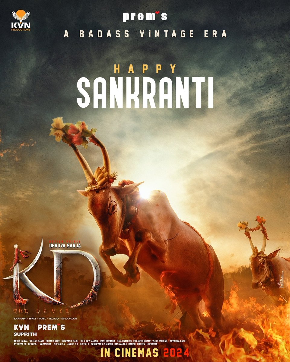 samrat___01's tweet photo. Team #KD wishes everyone a very #HappySankranti ✨

#KDTheDevil https://t.co/OWacQs90WB
