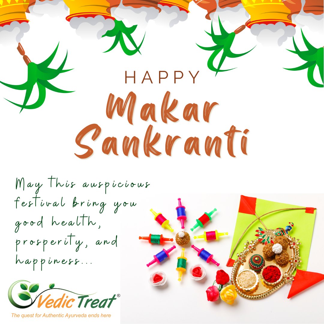 vedictreat's tweet photo. ✨May this auspicious festival bring you good health, prosperity, and happiness. May the warmth of the sun and the spirit of the season fill your life with positivity and wellness. Happy Makar Sankranti!🙏💫
.
.
#festival #MakarSankranti #happiness #positivity #ayurvedic #health https://t.co/Eh3I3ITHOM