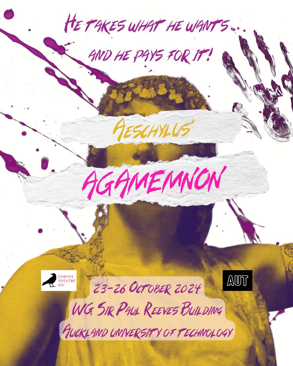 corvustheatreco's tweet photo. Announcing our 2024 Production... 

Aeschylus' Agamemnon.

‘He takes what he wants… and he pays for it!” 👑🪓🛁

https://t.co/bBwTbyBXNV https://t.co/95oGOv5pQ4