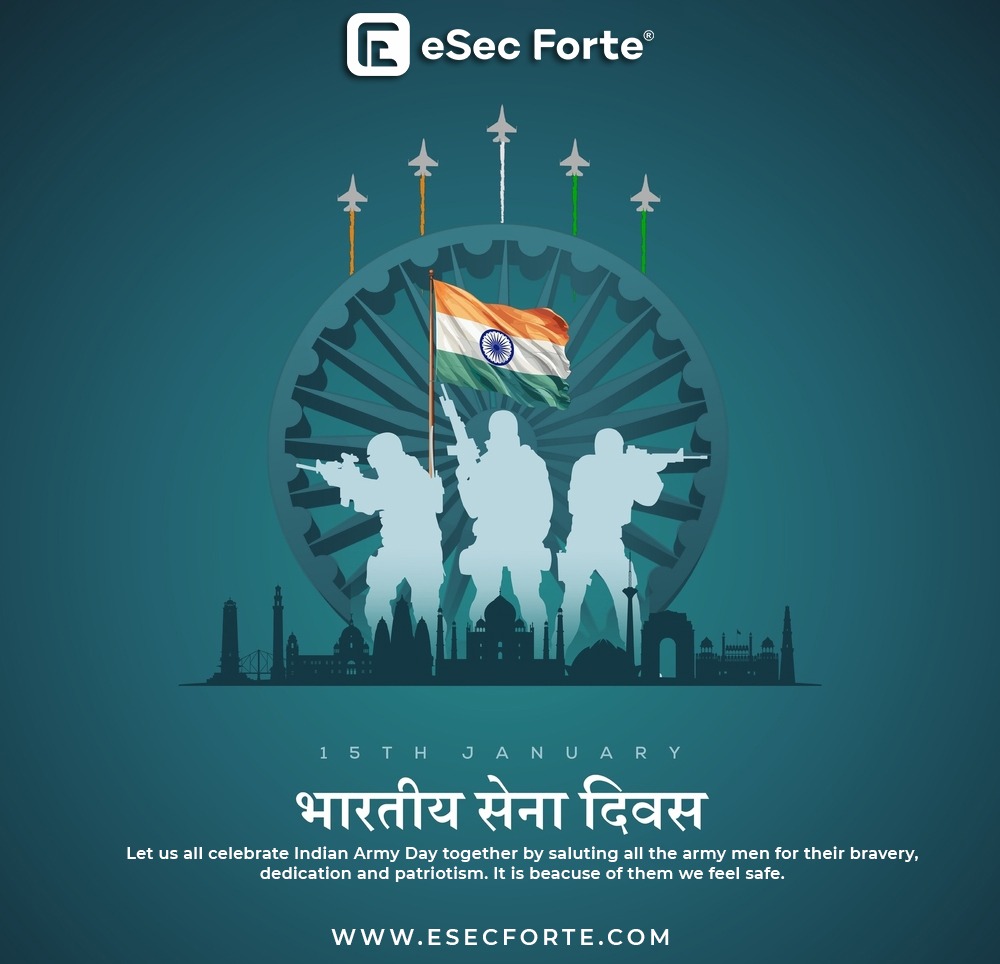 When soldiers guard our border, people sleep without fear. Let's celebrate Indian Army Day by saluting army men for their bravery. . . . #esecforte #armyday #indianarmy #forensics #Cybersecurity #dfir #digitalforensics #esecfortians