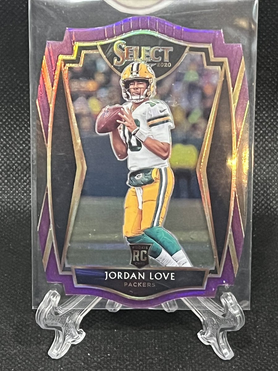 MSUSPORTSCARDS's tweet image. Jordan Love Purple Select Premier $20 shipped @TheHobby247 @HobbyRetweet_ @HobbyConnector @HiveRetweets @CardHobbyRTs @sports_sell @hobb